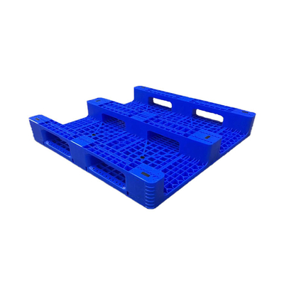 Pallet di plastica dell'anti HDPE blu di slittamento 1100 x 1100 x 155 per la fabbrica/porto dell'alimento