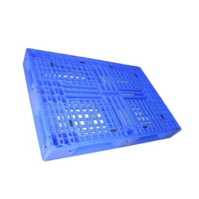 Pallet di plastica dell'euro blu del polietilene 1200 x 800 corridori del bene durevole tre
