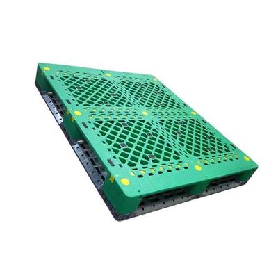 Singolo carico dinamico di plastica affrontato verde 1500Kg dei pallet 48X40 di industriale