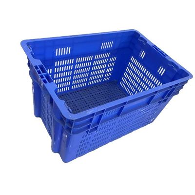 Dimensione interna accatastabile delle casse 510x350 di stoccaggio della frutta blu di 60*40cm