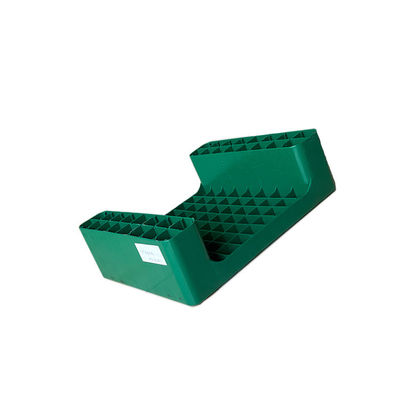 Pallet di plastica verde sistemabile del magazzino 450x350 dei pp per porto