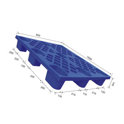 pallet di trattamento ergonomici del ponte aperto dell'HDPE del pallet di plastica del magazzino 1000x800