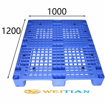 Pallet di plastica accatastabili ergonomici carico statico 1200 x 1000 5500 chilogrammi per i carrelli elevatori