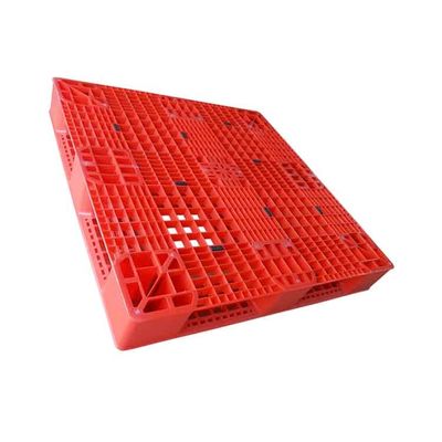 pallet di plastica rossi dell'HDPE 13.5Kg 1100 x 1100 singoli affrontati
