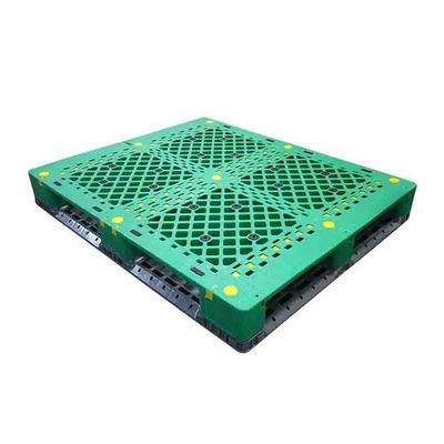 Pallet di plastica industriali del magazzino 15kg 1200x1000mm un pallet di plastica di 4 modi