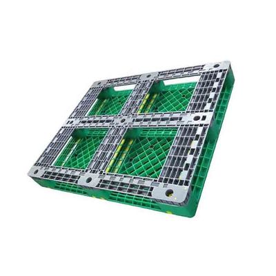 Singolo carico dinamico di plastica affrontato verde 1500Kg dei pallet 48X40 di industriale