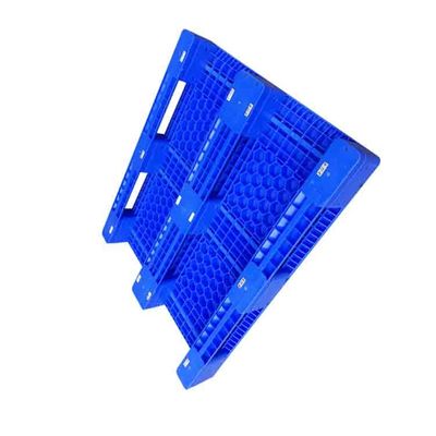 Pallet di plastica di economia blu del carico statico 6T pallet di plastica blu di 100cm x di 120