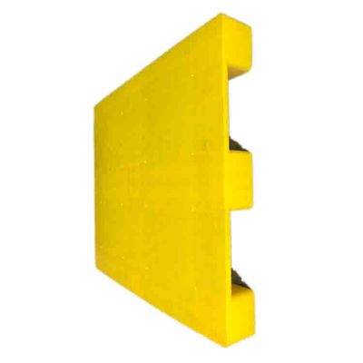 La plastica di polietilene riciclata dello SGS slitta tipo giallo del pallet 1200x1000 euro