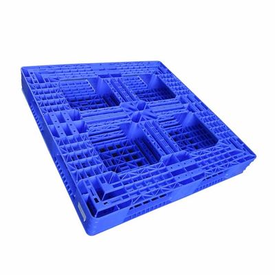 Singolo lati blu 1100 x 1100 pallet di plastica per l'HDPE della riserva del magazzino