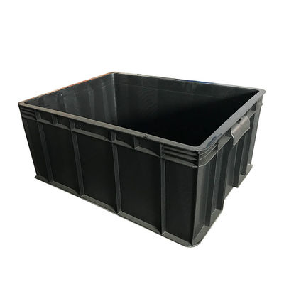 600 recipienti di plastica logistici di plastica del nero ESD della scatola X.400 per muoversi