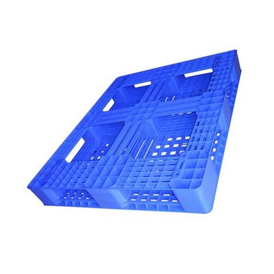 Stile di plastica del pallet 1200*1000 del solido blu dell'HDPE euro dimensionale stabile