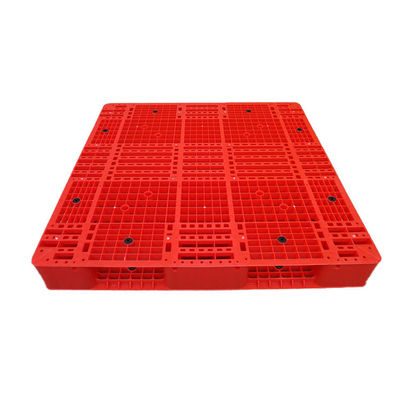 Pallet di plastica accatastabile rosso igienico 1200x1200 6000Kg del PE per il magazzino