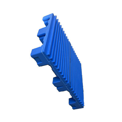 Il doppio di plastica di logistica dei pallet 4000Kg dell'HDPE 1060x750 Rackable ha affrontato