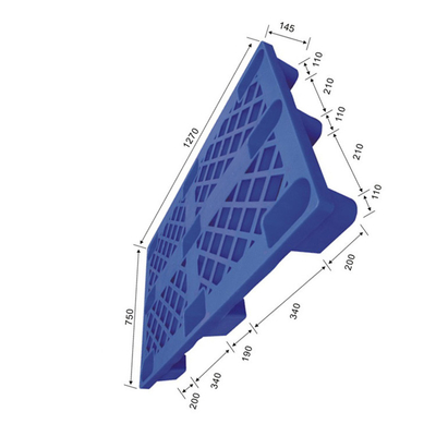Maniglie ergonomiche di plastica riutilizzabili dei pallet 1270x750 del porto dell'HDPE