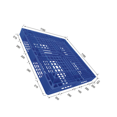 Trasporto senza cuciture dinamico di plastica 1200Kg del pallet 1190x1150 del PE ergonomico