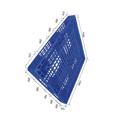trattamento versatile del magazzino 1200Kg dell'HDPE blu di plastica dinamico del pallet