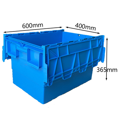 gabbie di plastica commoventi di plastica dell'HDPE del carico 50Kg del magazzino della scatola di 600x400x365mm