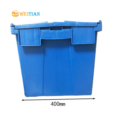 L'HDPE logistico di plastica 60L della scatola ISO9001 ha attaccato i contenitori di distribuzione del coperchio