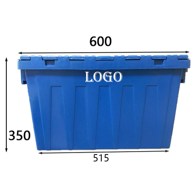 600x400x350 carico sistemabile logistico di plastica 70Kg della gabbia di plastica della scatola 60L