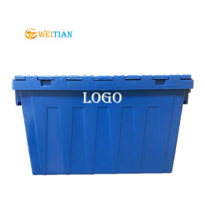 casse muoventesi accatastabili blu del carico 50Kg dell'HDPE logistico di plastica della scatola del peso 3000g