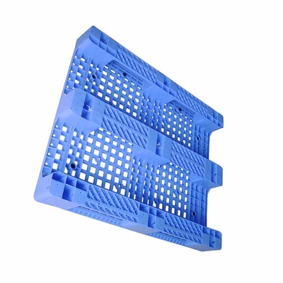 Tormento piano solido 1200x1000mm di Rackable dell'HDPE del bene durevole di plastica blu dei pallet