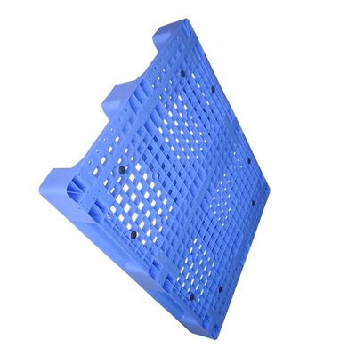 Tormento piano solido 1200x1000mm di Rackable dell'HDPE del bene durevole di plastica blu dei pallet