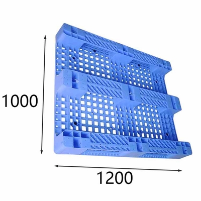 Acidi di plastica blu dei pallet 1200X1000Mm di Rackable dell'HDPE resistenti