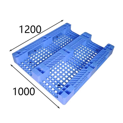 Carico statico 6000 chilogrammi di Rackable HDPE standard 1200x1000 blu dei pallet di plastica di euro