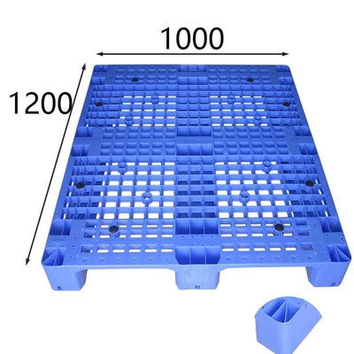 Carico statico 6000 chilogrammi di Rackable HDPE standard 1200x1000 blu dei pallet di plastica di euro