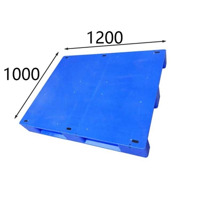 Euro pallet di plastica di rinforzo 1200 x 1000 HDPE blu/PE pianamente resistente
