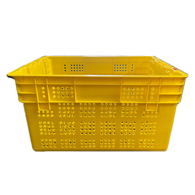 600 gabbie di plastica della frutta del X.400 X 315mm ingialliscono le casse muoventesi dell'HDPE di colore