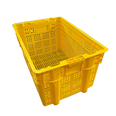 600 gabbie di plastica della frutta del X.400 X 315mm ingialliscono le casse muoventesi dell'HDPE di colore